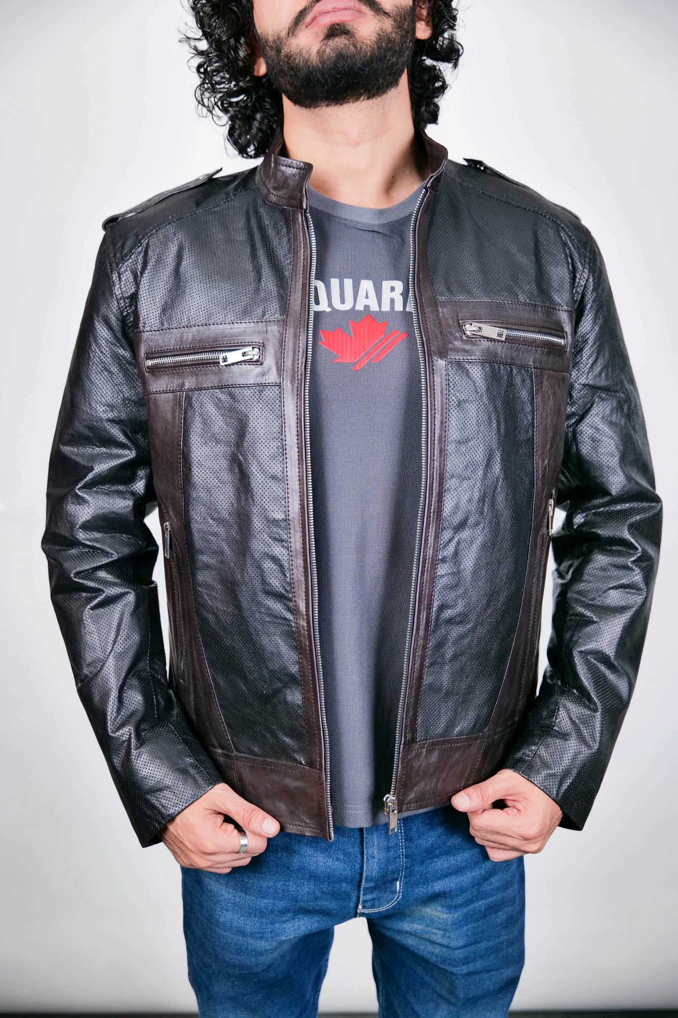 Stylish Men's Leather Jacket